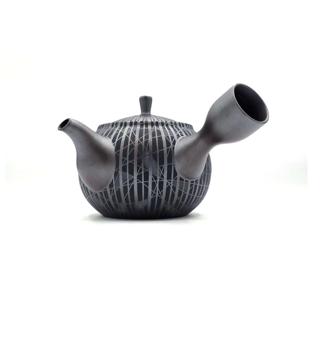 Banko-Yaki Kyusu Teapot, "Sudare" - Suigetsu III - 390ml