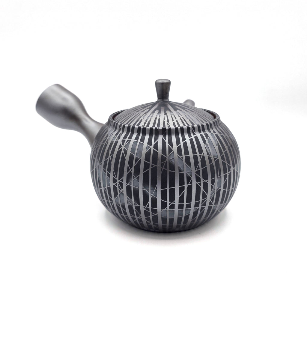Banko-Yaki Kyusu Teapot, "Sudare" - Suigetsu III - 390ml