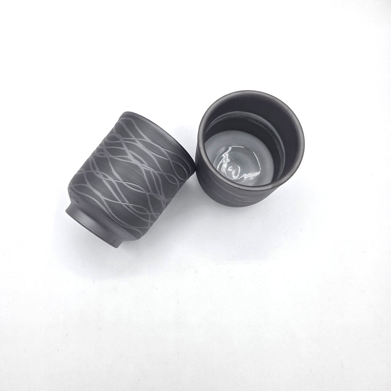 Banko-yaki Yunomi Tea Cups - Suigetsu kiln - 240ml