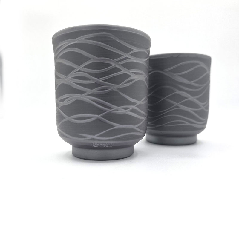 Banko-yaki Yunomi Tea Cups - Suigetsu kiln - 240ml