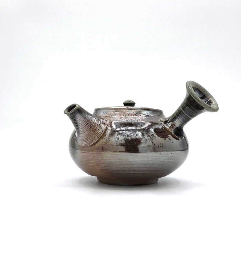 Tokoname-Yaki  Green Ash Glaze Kyusu - Shiraiwa Taisuke - 180 ml