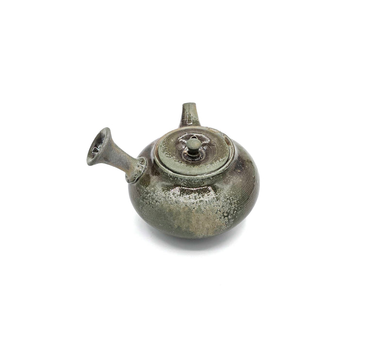 Tokoname-Yaki  Green Ash Glaze Kyusu - Shiraiwa Taisuke - 180 ml