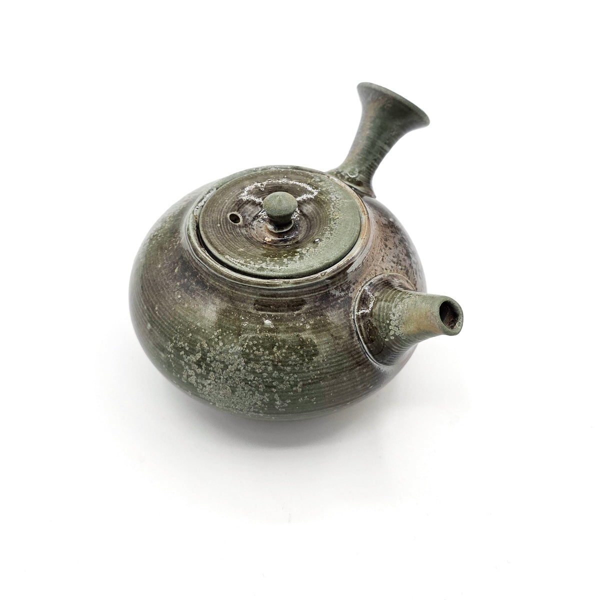 Tokoname-Yaki  Green Ash Glaze Kyusu - Shiraiwa Taisuke - 180 ml
