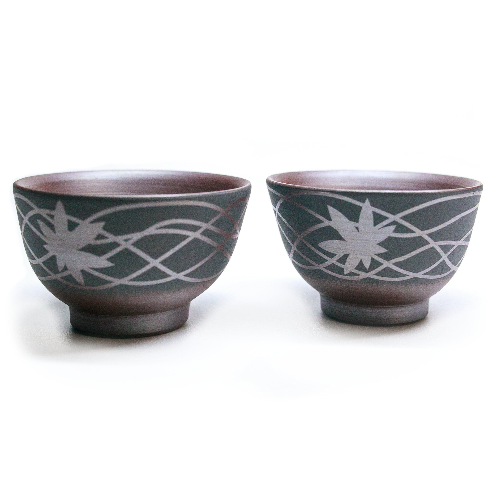 Yunomi Teacup, Banko-Yaki, Pair - Suigetsu Kiln - 80ml