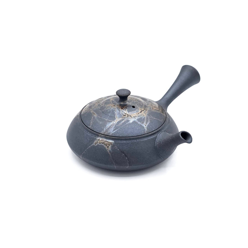 Blue Tokoname-Yaki, Mogake Japanese Kyusu Teapot - Fujita Tokuta-  210 ml